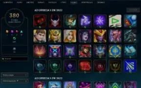 conta lol mestre 400pdl, main desde 2015, 231 skins, mmr bom