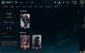 Conta 1960 RP, 139 SKINS, Todos campeões.