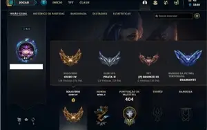 Conta Ouro 4 com 141 Champs e 250 skins + 10 Prestigios