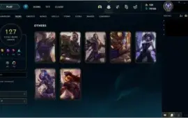 CONTA MESTRE 127 SKINS,TODOS CAMPEÕES criada na s3
