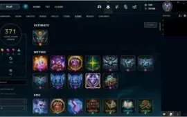 CONTA MESTRE 127 SKINS,TODOS CAMPEÕES criada na s3