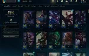 Conta Unranked com 145 Champs e 116 Skins + 1 Prestigo GAREN