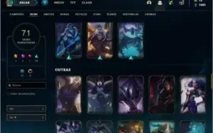 Conta ouro 1 com 86 champs e 71 skins ( MAIN MID )