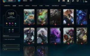 Conta prata 3 com 115 Champs e 109 Skins ( MAIN TOP / MID )