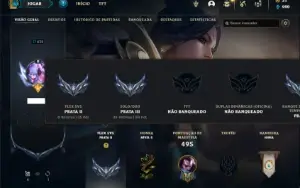 Conta prata 3 com 115 Champs e 109 Skins ( MAIN TOP / MID )