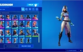 Conta Rara Fortnite Glow, minty e mais skins tryhard