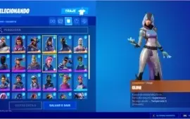 Conta Rara Fortnite Glow, minty e mais skins tryhard