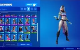 Conta Rara Fortnite Glow, minty e mais skins tryhard