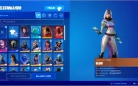 Conta Rara Fortnite Glow, minty e mais skins tryhard