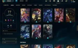 Prata 3 com 140 Champs e 77 Skins ( Nivel 410 )