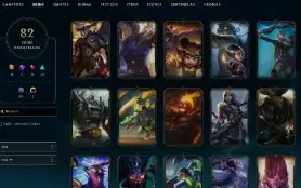 Conta Lol - Ouro Ii - Lvl 352 - +80 Skins - Garen Prestígio
