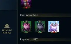 Conta Lol - Ouro Ii - Lvl 352 - +80 Skins - Garen Prestígio