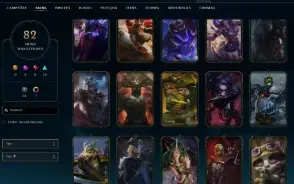 Conta Lol - Ouro Ii - Lvl 352 - +80 Skins - Garen Prestígio