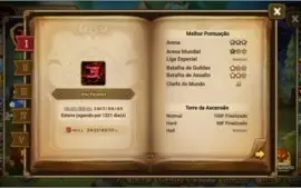 Conta parada,10 nat5, 25 monstros 6*, faz toah raid bestas.