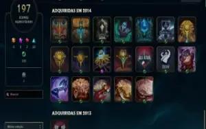 Conta de LOL com icones de 2013 14 15 124 skins main jungle