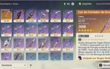Shogun Raiden (Baal) + cortador de grama e Diluc