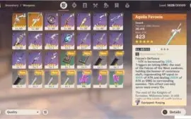 AR32 Keqing + Venti + 2 Armas 5*