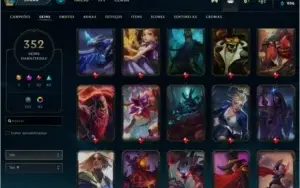 Conta lol - 352 Skins, Season 2, Icone Riven, Riot Singed