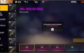 CONTA FREE FIRE ANGELICAL VERMELHA