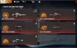 CONTA FREE FIRE ANGELICAL VERMELHA