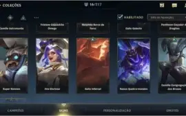 MAIN TOP: ESMERALDA IV + 16 SKINS + 505 RP/WC + 36 CAMPEÕES