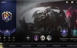 MAIN TOP: ESMERALDA IV + 16 SKINS + 505 RP/WC + 36 CAMPEÕES
