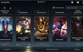 MAIN TOP: ESMERALDA IV + 16 SKINS + 505 RP/WC + 36 CAMPEÕES