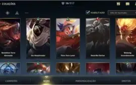 MAIN TOP: ESMERALDA IV + 16 SKINS + 505 RP/WC + 36 CAMPEÕES