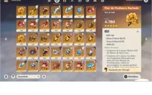AR55 ZHONGLI C1, CHILDE, ALBEDO, KEQING, JEAN E TODOS OS 4*