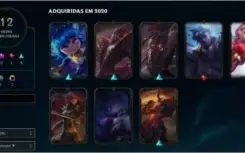 conta de lol nvl 42 com skins