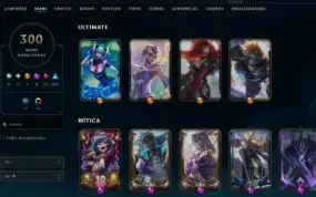 Conta Lol Lvl 428 - 300 Skins E Platina Ii, Passe Ativo, 8 M