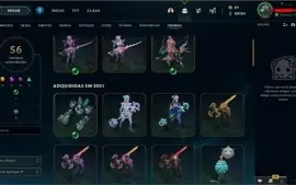 Conta nivel 264- 239 skins 4 miticas