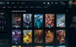 Conta nivel 264- 239 skins 4 miticas