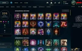 Conta nivel 264- 239 skins 4 miticas