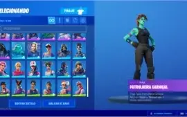 Conta fortnite PC s6 a s10 full, skins raras e Salve o Mundo