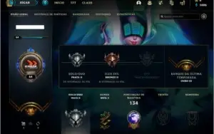 Conta prata 2 com 17 skins e 39 champs