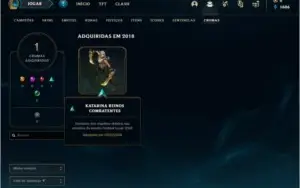 Conta prata 2 com 17 skins e 39 champs
