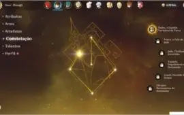AR 49 - Diluc C1, Zhongli C1 + Lança de Jade Primitiva