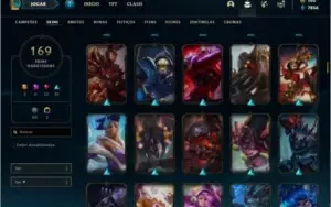 Conta prata 2 com 131 champs e 169 skins + 1 RARA