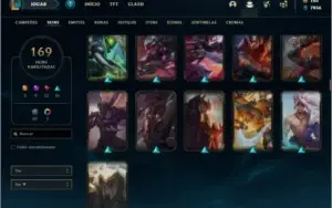 Conta prata 2 com 131 champs e 169 skins + 1 RARA