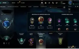 Conta LoL Plat 1 445 skins