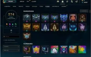 Conta LoL Plat 1 445 skins