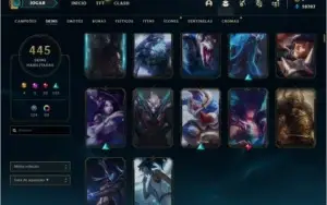 Conta LoL Plat 1 445 skins