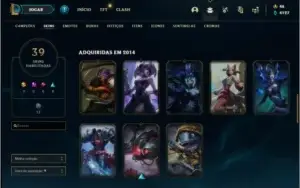 Conta de lol com Kayle Juiza, Elise e Morgana vitoriosas