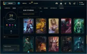 Conta de lol com Kayle Juiza, Elise e Morgana vitoriosas