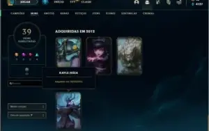 Conta de lol com Kayle Juiza, Elise e Morgana vitoriosas
