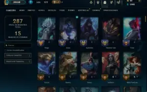 Unranked com 140 Champs e 59 Skins ( MID / ADC / JG )