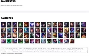 Conta Ouro 4 com 36 Skins e 58 Champs