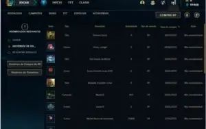 Conta Ouro 4 com 36 Skins e 58 Champs