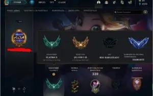 Conta League of Legends Platina 2